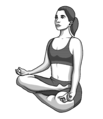 Ardha padmasana pos.png